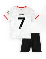 Liverpool Luis Diaz #7 Tredjedraktsett Barn 2024-25 Korte ermer (+ bukser)